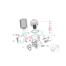 BMW MINI R50 R52 R53 オイルクーラー ヒートエクスチェンジャー ガスケット シールリング 11427509261 出荷締切18時_画像2