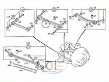 ベンツ W201 W208 W209 リア ラジアスアーム(ストラットアーム) 左右共通 CLK200 CLK240 CLK320 2103503306 2013504306 2013504406_画像2