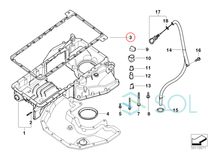 BMW E60 E61 E63 E64 オイルパン ガスケット 540i 545i 550i 645Ci 650i 11137545293 出荷締切18時_画像3