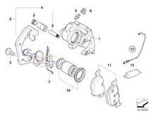 BMW E61 5シリーズ ツーリング リア ブレーキパッド + パットセンサー セット 525i 530i 34216763044 34356789494 出荷締切18時_画像3