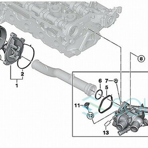 BMW F20 F21 ウォーターポンプ プーリー 116i 120i 11517619020 出荷締切18時の画像4