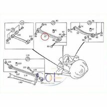 ベンツ W201 W208 W209 リア ラジアスアーム(ストラットアーム) 左右共通 CLK200 CLK240 CLK320 2103503306 2013504306 2013504406_画像4