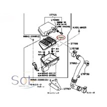 ダイハツ ハイゼットグランカーゴ(S221V S231V) ムーヴ (L600S L900S) エアフィルター 5枚セット 17801-97205 17801-97203 17801-87221_画像2