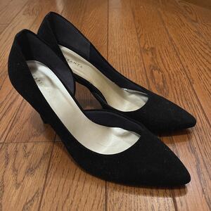 【美品】ESPERANZA エスペランサ　8.5cmヒール　スエード　パンプス