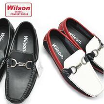 Wilson ウイルソン デッキシューズ//モカシン/Bk 245cm　No8802_画像2