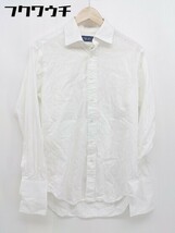 ◇ Maker's Shirt 鎌倉 メーカーズシャツ シャドウストライプ 長袖 シャツ サイズ40/84 ホワイト メンズ_画像2