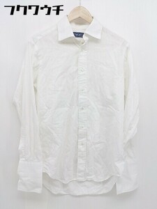 ◇ Maker's Shirt 鎌倉 メーカーズシャツ シャドウストライプ 長袖 シャツ サイズ40/84 ホワイト メンズ