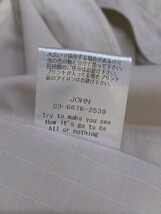 ◇ ORIGINAL JOHN オリジナルジョン フード付き 長袖 ジャケット サイズM ベージュ ホワイト メンズ_画像6