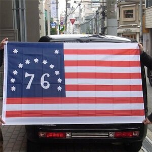 Art hand Auction 76星条旗 建国200年記念 Flag ナイロンフラッグ バナー 旗 タペストリー アメリカン雑貨, アメリカ雑貨, ハンドメイド作品, インテリア, 雑貨, パネル, タペストリー