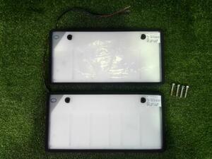 ●○K220208 字光式ナンバー 2枚セット LED ダイアモンドリングスリム DR-S-01○●