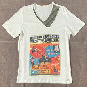 【galliano】(ガリアーノ) 希少 Tシャツ メンズS
