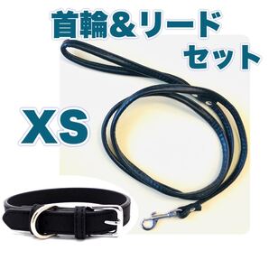 首輪 & リード XSサイズ 可愛い小型犬 犬 dog チワワ 犬首輪