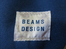 BEAMS ビームス BEAMS DESING ナップサック 幼児用 200-200-60mm オレンジ基調 開閉はマジックテープで便利 未使用_画像2