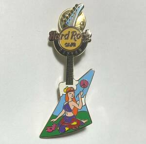 送料無料 HARD ROCK CAFE ハードロックカフェ ピンバッジ PINS ブローチ ピンズ 平和のギター PEACE GUITAR 07 SERIES DENVER 未使用品