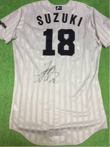 Chunichi Dragons 18 Suzuki *14 реальное использование с автографом visitor форма