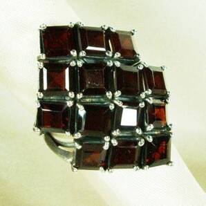 【T's】SR273 指輪シルバー925刻リング 10号 ガーネット ゴージャス 送料無料