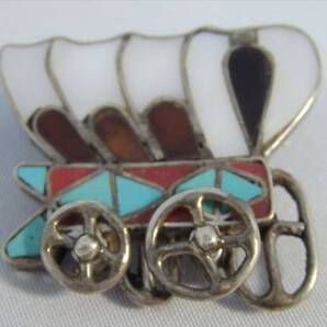 ヴィンテージNY ブローチ&ペンダントトップ幌馬車1960年 A23