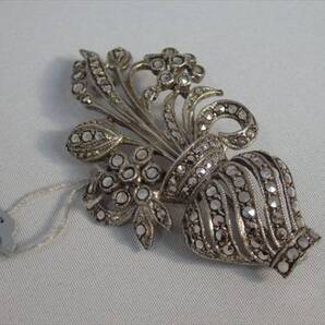 ヴィンテージNY ブローチ フラワーバスケット 1930年 A29