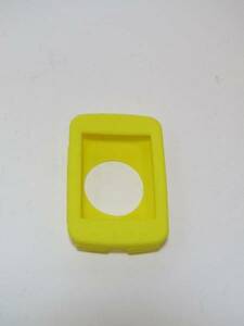 (s215)　ガーミン Edge520 シリコンケース カバー 保護フィルム付 イエロー 黄色
