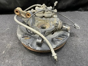 64 スバル レガシィ 2.5i L フロント 右 ディスク ローター ハブナックル キャリパー ASSY 汚れ有 DBA-BR9 OUTBACK H21年7月 115826km 37J