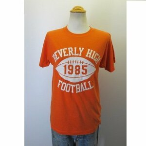 80s アメリカ製　オールド　Tシャツ S オレンジ　フットボール　スクリーンスターズ　80年代 ヴィンテージ　古着　sy1961