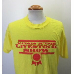 80s アメリカ製　オールド　Tシャツ L 黄色　ファイザー　スクリーンスターズ　80年代　USA古着　sy1970