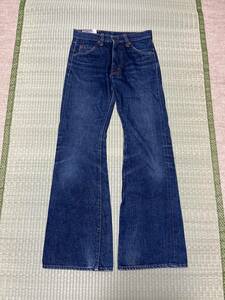 BOBSON Bobson 230 243 W29 Denim jeans bell bottom domestic production Vintage paper patch side break up SCOVILL ZIP rare rare records out of production popular American Casual old clothes 