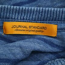 JOURNAL STANDARD ジャーナルスタンダード 春夏 半袖 インディゴ★ボーダー ポケット カットソー Tシャツ Sz.M　メンズ　C2T03272_4#D_画像5