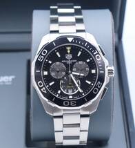 ■新品未使用■最落なし■タグホイヤーTAG HEUER CAY111A.BA0927 アクアレーサー ブラック文字盤 メンズ腕時計 クォーツ クロノグラフ_画像1