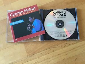 Carmen McRae / Fine & Mellow - Live at Birdland West(Hybrid SACD)カーメン・マクレエ(Concord Records : SACD-1005-6)