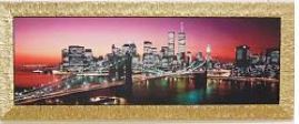 Imported from Italy Made in Italy Night view painting Night view painting with gold border, Artwork, Painting, graphic