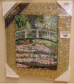Aus Italien importiertes Ölgemälde von Claude Monet Claude Monet Gemälde, Möbel, Innere, Spiegel, An der Wand montiert