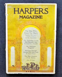 1920 year Harper's Monthly magazine G*K* Chesterton / Peter * new L Peter Newell/ Lawrence * Fellows Laurence Fellows