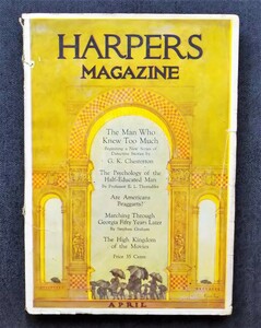 1920年 Harper's Monthly magazine G・K・チェスタトン/ピーター・ニューエル Peter Newell/ローレンス・フェローズ Laurence Fellows