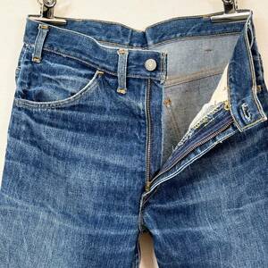 希少《 Big E / 実寸 W33 / L32 》60s 70s 美品【 LEVIS 646 ビッグE ビンテージ インディゴ デニム ベルボトム アメリカ製 】