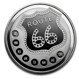 * America route 66 silver round original silver coin 1 ounce 