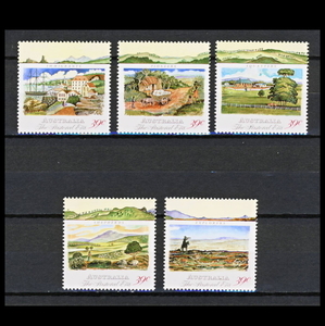 # Australia stamp 1989 year .. ground ..5 kind .
