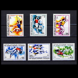 ■ブルガリア切手　1980年　モスクワ五輪 / オリンピック　6種完