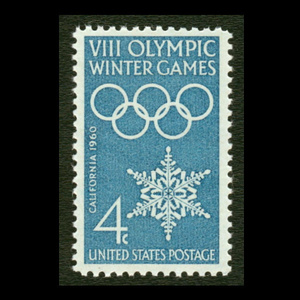 ■アメリカ切手　1960年　スコーバレー五輪 / オリンピック　カリフォルニア州