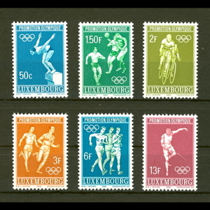 ■ルクセンブルク切手　1968年　メキシコ五輪 / オリンピック　6種完