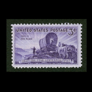 ■アメリカ切手　1947年　ユタ入植 100周年