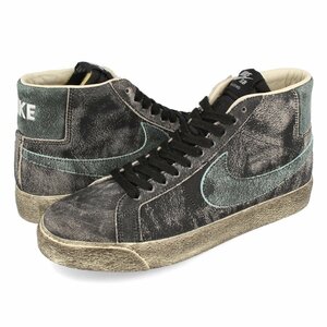 最後 24.5cm NIKE SB ZOOM BLAZER MID PRM 検 ダメージ ヴィンテージ ズーム ブレザー ミッド プレミアム 本革 ハイ 黒/ブラック MENS/24cm