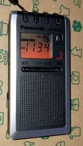 RF-ND280R Panasonic 美品 受信確認済 ポケットラジオ 在庫限り AM FM 小型サイズ 通勤 通学 防災 登山 ジョギング オフィス 001483