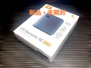 WESTERN DIGITAL ポータブルドライブ WD Elements SE SSD WDBAYN0010BBK-JESN SSD：1TB 新品・未開封