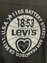 Levi's RED TAB リーバイス　レッドタブ　フットボールデザイン　長袖Tシャツ　ロンT 黒　L ブラック_画像4