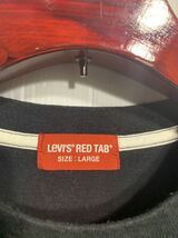 Levi's RED TAB リーバイス　レッドタブ　フットボールデザイン　長袖Tシャツ　ロンT 黒　L ブラック_画像6