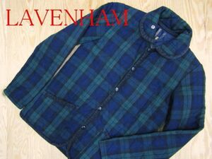 ★ラベンハム LAVENHAM★レディース ラウンドカラー チェックキルティングジャケット★R40403019A