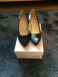  beautiful goods Marie fammarie femme suede navy blue color pumps 24