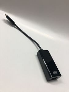 サンワサプライ USB3.2 Gen1(USB3.1/3.0)Type-C ギガビット対応LANポートに変換 USB3.2 Type-C-LAN変換アダプタ ブラック