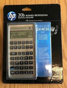 新品未開封 HP 30b ヒューレットパッカード 金融電卓 関数電卓 北米版